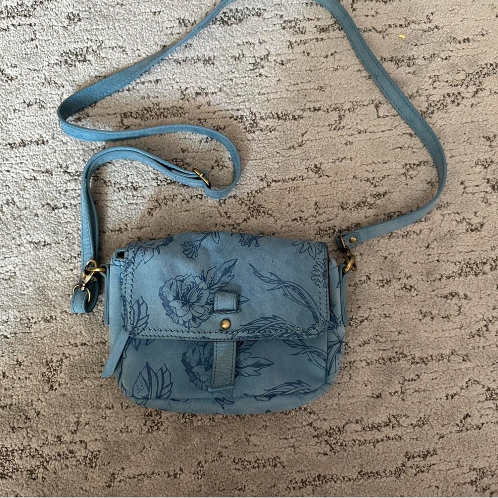 Born Blue Floral Crossbody Bag